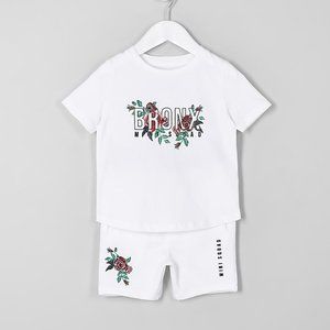 River Island Toddler Boys 'Bronx' Floral Print Short Sleeve T-Shirt